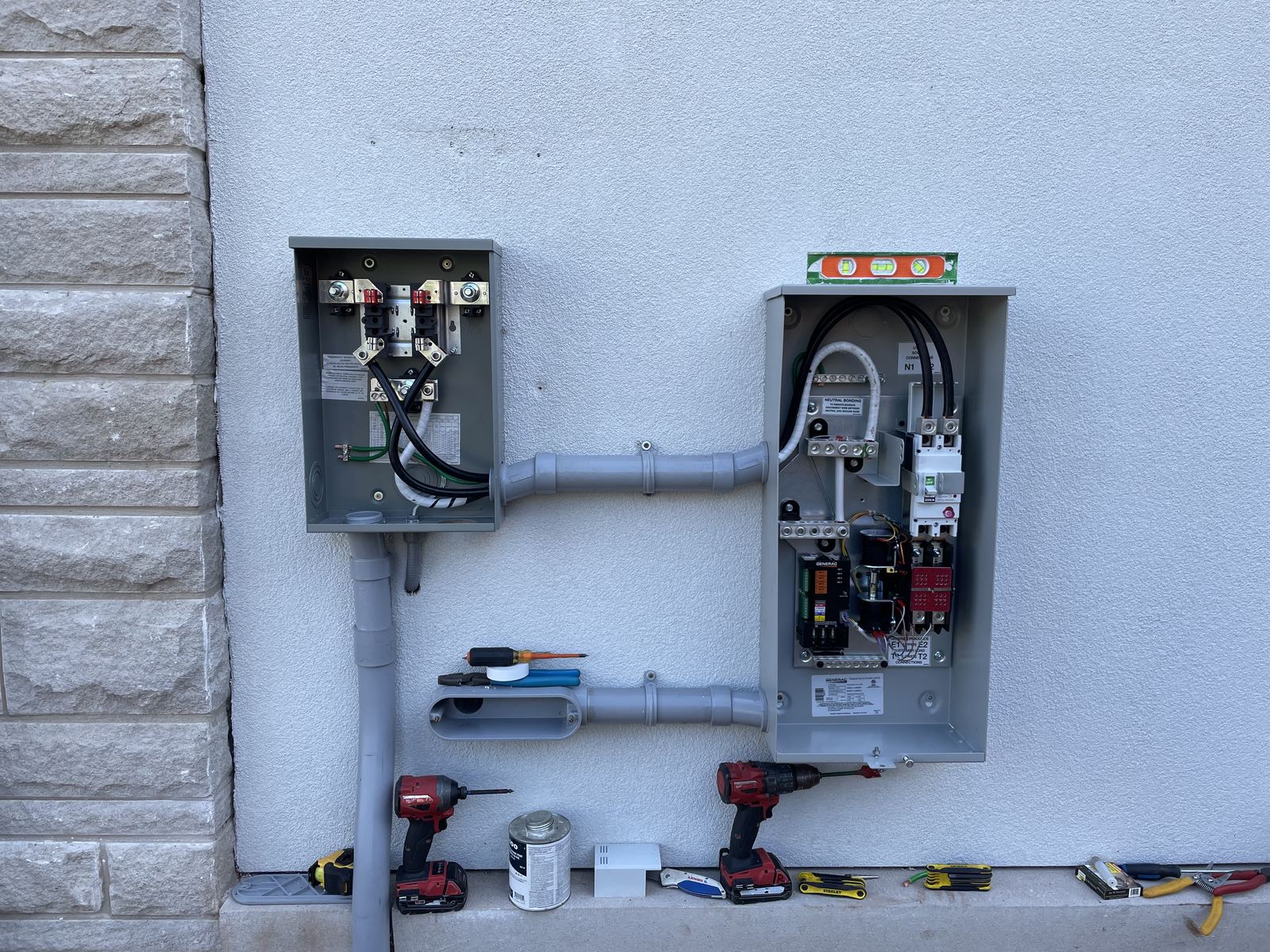 Standby generator installation